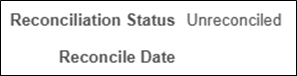 Warrant status showing Unreconciled with no Reconcile Date